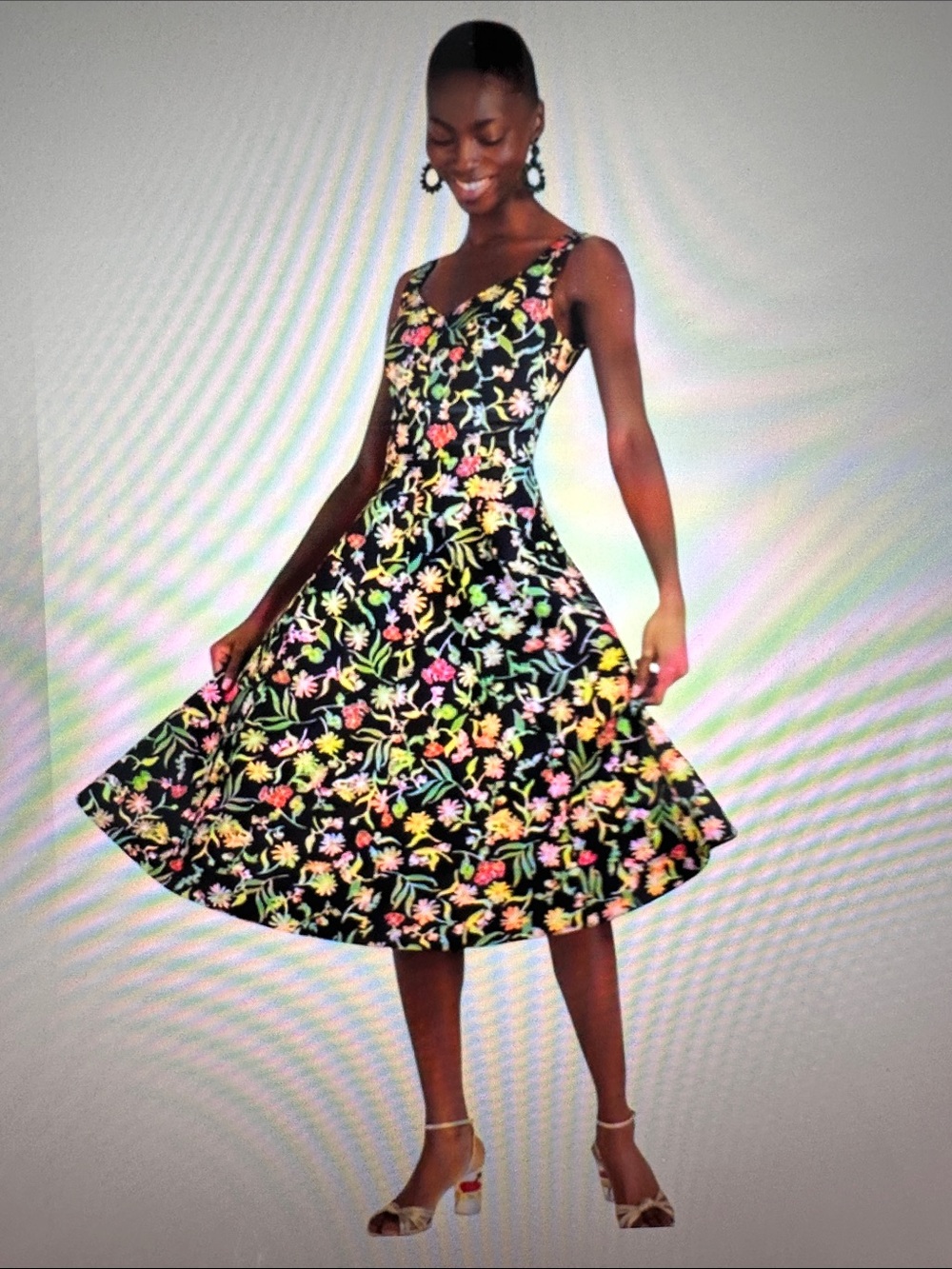 kate spade Rooftop Garden Floral Grace Dress